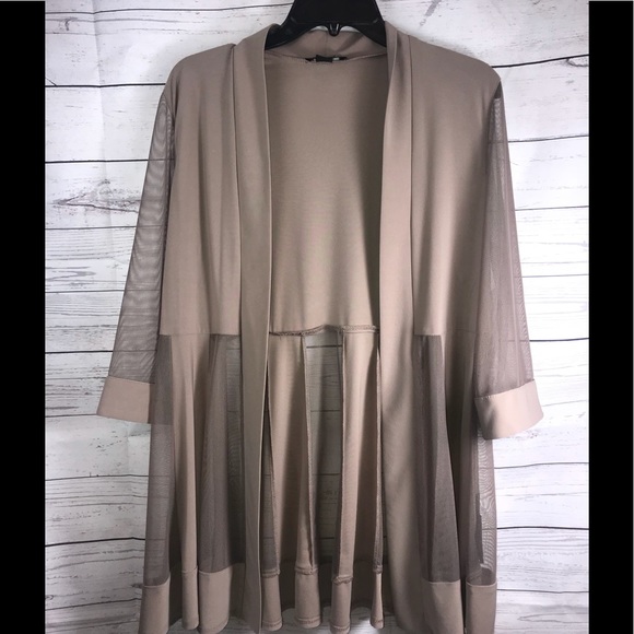 R & M Richards Jackets & Blazers - NEW R&M Richards Cardigan Nude Jacket Womens Sz 6